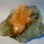ORANGE STILBITE WITH APOPHYLLITE CRYSTAL BUNCH SPECIMEN E-#3-44