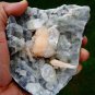 APOPHYLLITE STILBITE WITH CHALCEDONY MINERAL SPECIMEN # L-6