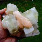 APOPHYLLITE  CRYSTALS WITH STILBITE FROM INDIA R-1