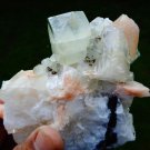 APOPHYLLITE WITH STILBITE CHALCEDONY MINERAL SPECIMEN # B-5