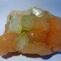 LIGHT GREEN APOPHYLLITE CRYSTAL WITH SHINY STILBITE SPECIMEN  E-#3-38