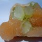 LIGHT GREEN APOPHYLLITE CRYSTAL WITH SHINY STILBITE SPECIMEN  E-#3-38