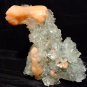 ASCETIC STILBITE BLADE ON APOPHYLLITE STALACTITE SPECIMEN S4#114