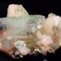 LARGEST APOPHYLLITE CRYSTAL WITH STILBITE ON MATRIX S-4#115