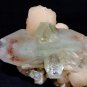 LARGEST APOPHYLLITE CRYSTAL WITH STILBITE ON MATRIX S-4#115