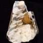 SHINY CALCITE WITH EPI-STILBITE IN WHITE GEODE E-#3-03