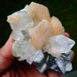 APOPHYLLITE POINTED CRYSTAL WITH STILBITE BLADE ON CHALCEDONY !! L-4