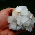 APOPHYLLITE STILBITE ON CHALCEDONY MINERAL SPECIMEN !! A-1