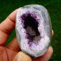 AMETHYST CALCITE IN GEODE MINERAL SPECIMEN !!! A-2
