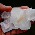 APOPHYLLITE WITH STILBITE ON WHITE MATRIX FROM INDIA L-3
