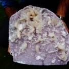 STILBITE BLADE BUNCH ON AMETHYST  !! B-3