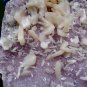 STILBITE BLADE BUNCH ON AMETHYST  !! B-3
