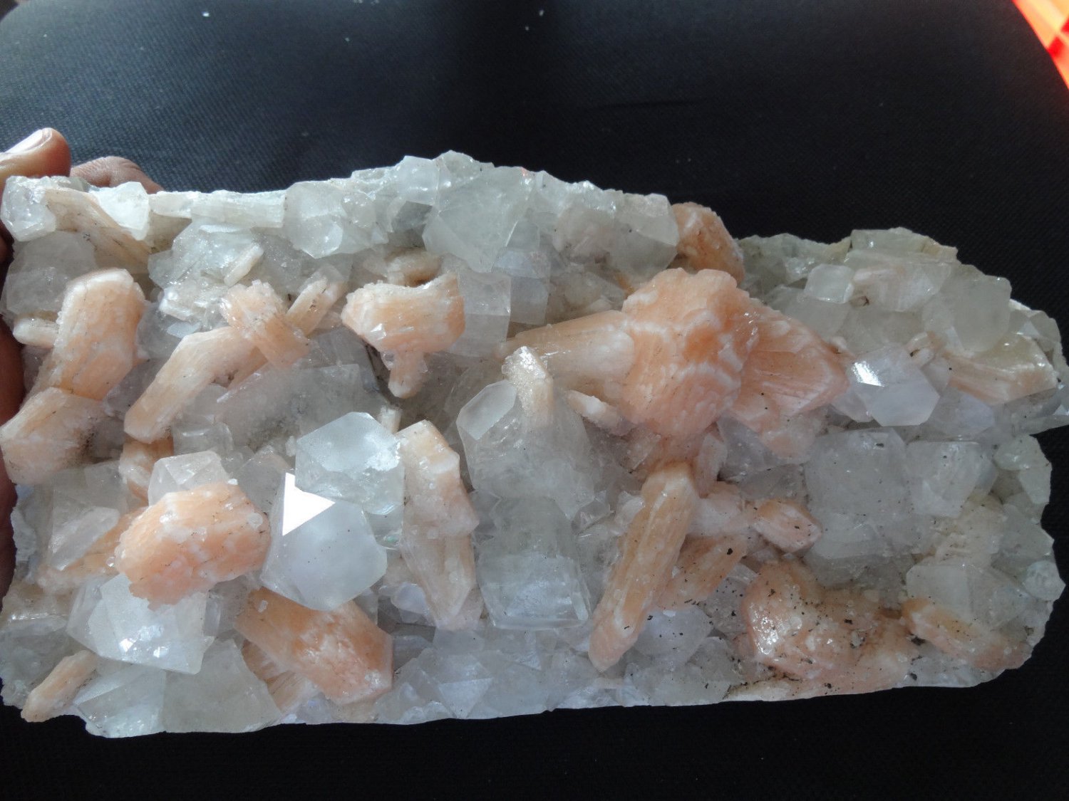 APOPHYLLITE STILBITE ON MATRIX B-2