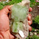 APOPHYLLITE GREEN WITH STILBITE SPECIMEN RFM EHS !!! B-1