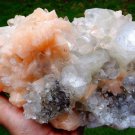 APOPHYYLLITE POINTED WITH STILBITE MINERAL SPECIMEN R-1