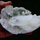 APOPHYLLITE POINTED ON CHALCEDONY MINERAL SPECIMEN # L-1