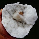 CALCITE ON AMETHYST MINERAL SPCIMEN # B-1