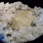 GORGEOUS & HUGE CALCITE CUBE IN APOPHYLLITE QUARTZ GEODE S-135