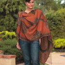 Sacred Threads 100% Wool Wrap/Stole Jaquard
