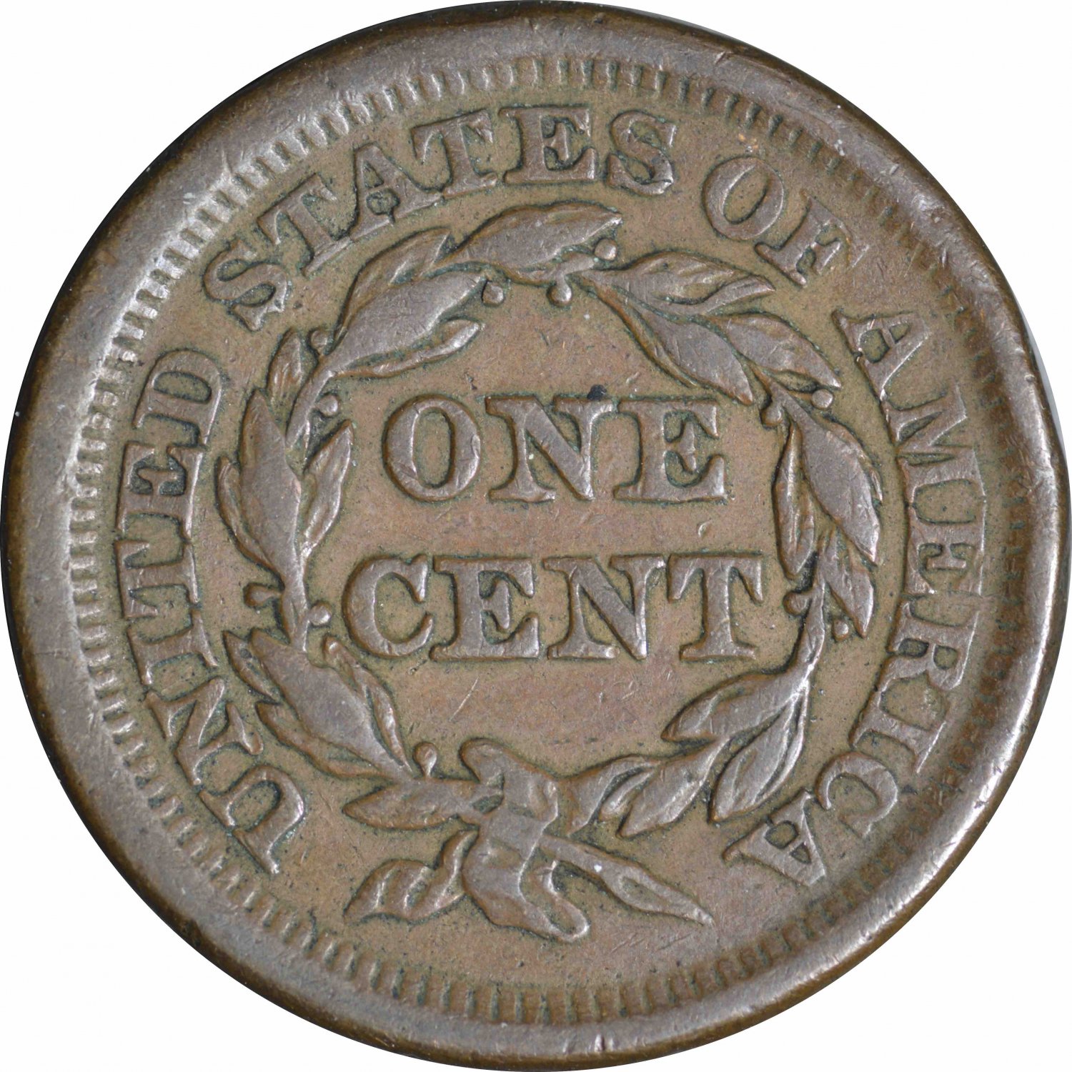 1853 Large Cent, VF