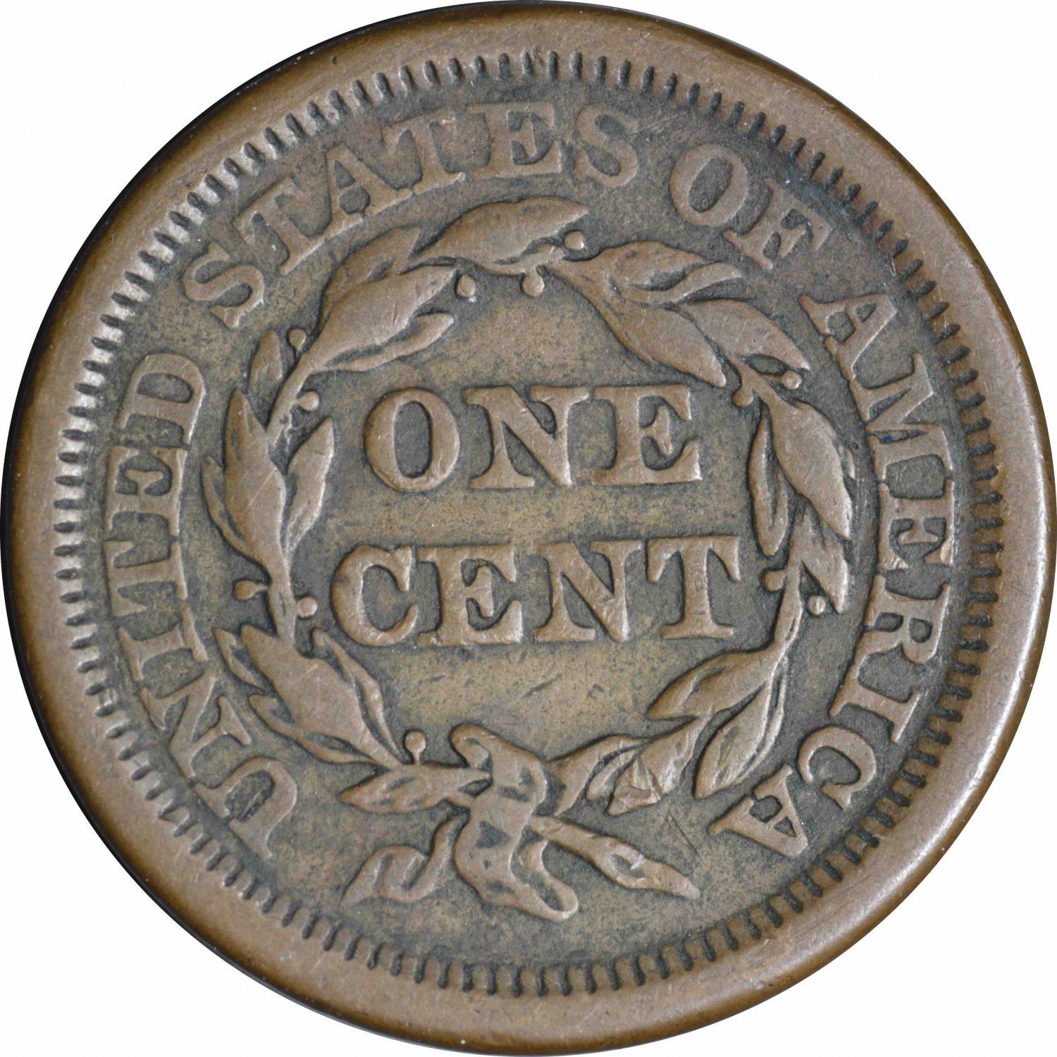 1850 Large Cent, Fine