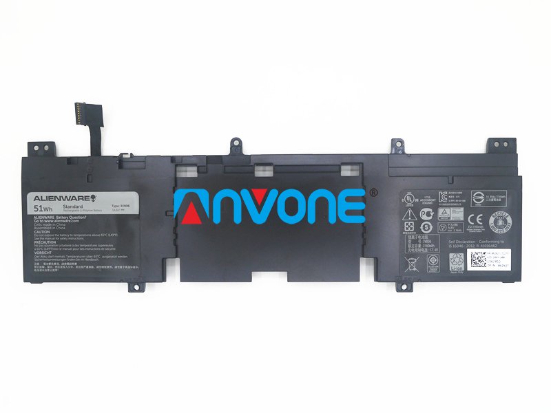 3V806 Battery 062N2T 02P9KD For Dell Alienware 13 R2 ALW13ED-1508 ALW13ER-1708 P56G QHD ECHO 13