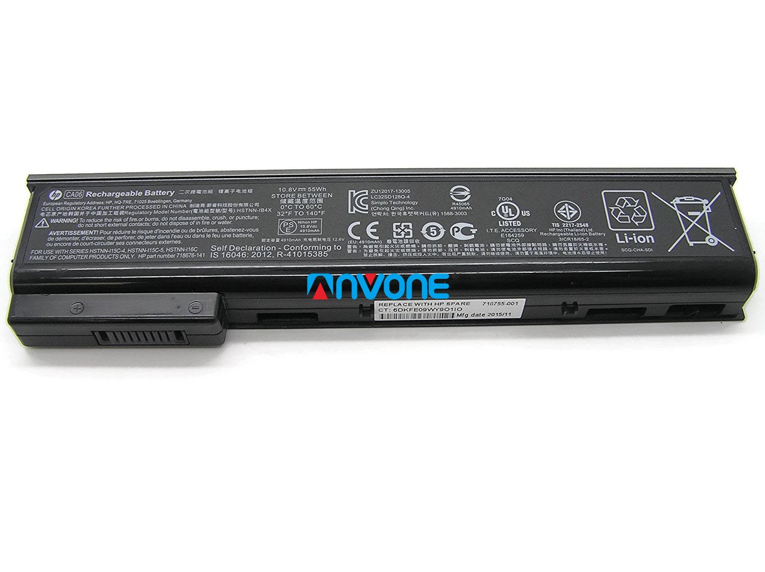 HP ProBook 650 G1 Battery 718756-001 HSTNN-IB4X CA06