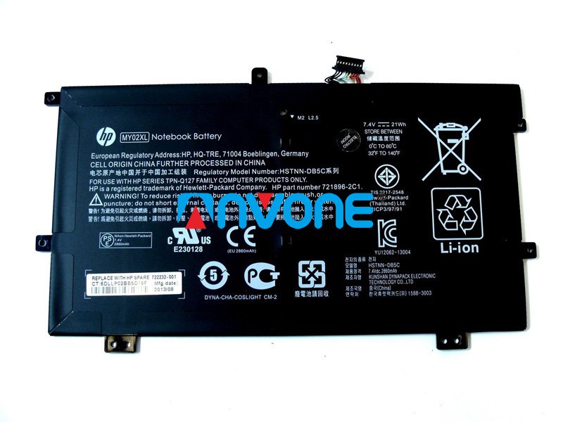 HP MY02XL Battery HSTNN-DB5C TPN-Q127 721896-1B1 721896-1C1 721896-2C1 For SlateBook X2 10-H010NR