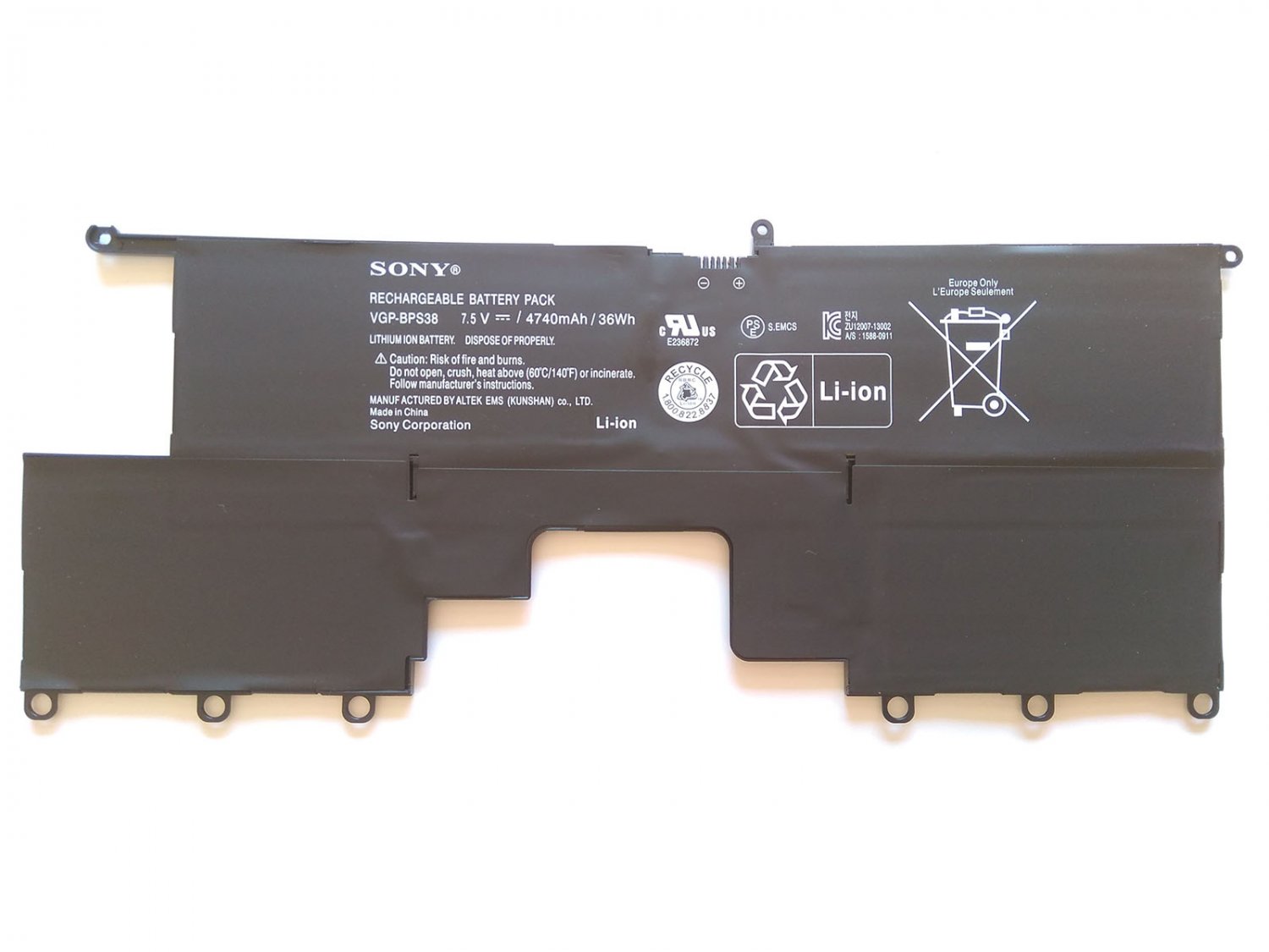 Sony VGP-BPS38 Battery For Sony P13213CXB P13213CXS P13213CYB P13215CLB Battery