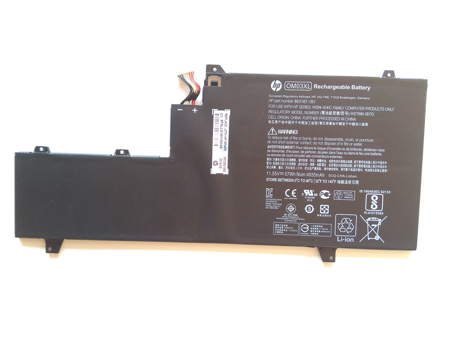 Hp 863280 855 Battery For Hp Elitebook X360 1030 G2 1gy29pa 1gy30pa 1gy31pa 7650