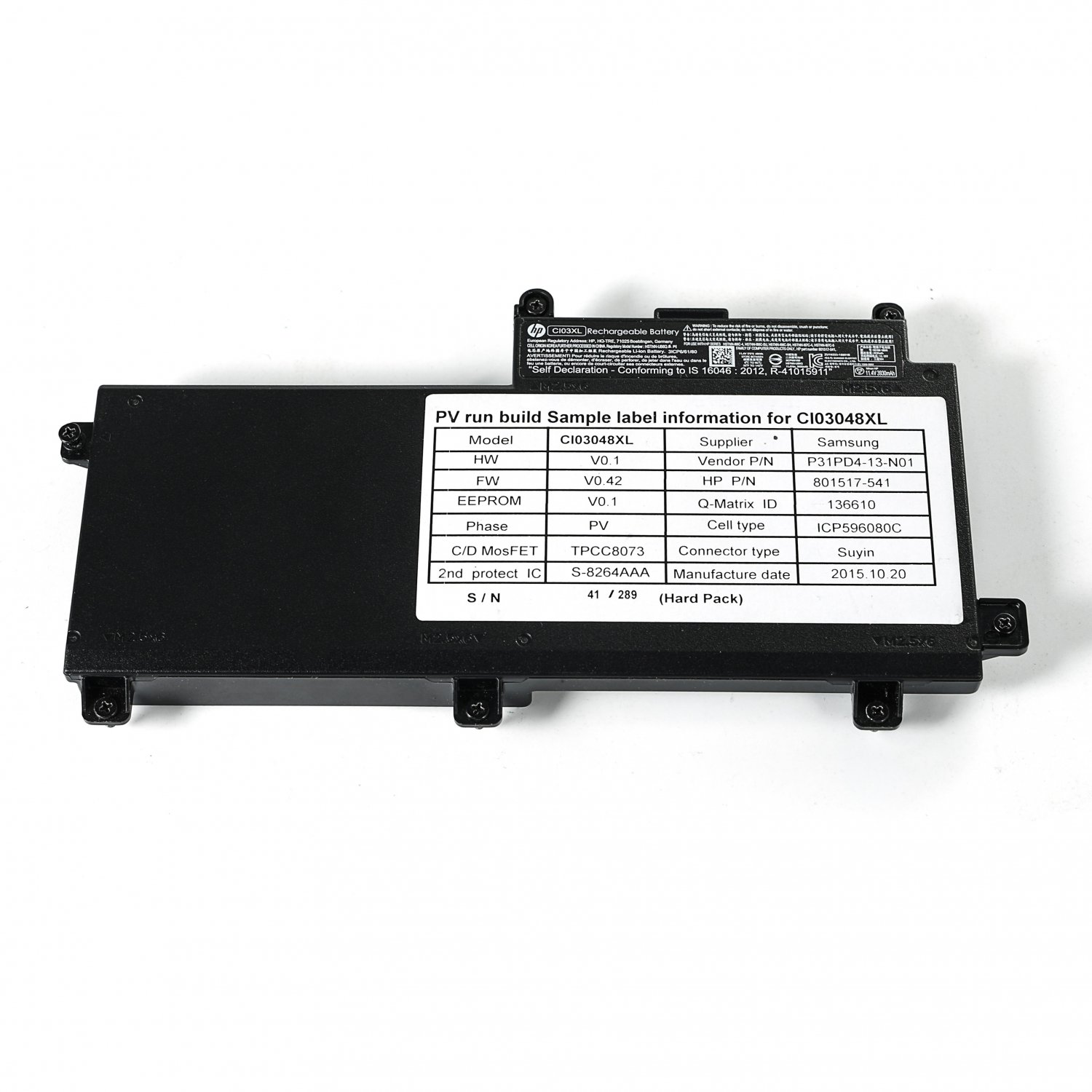 HSTNN-UB6Q HP ProBook 650 G2 Battery