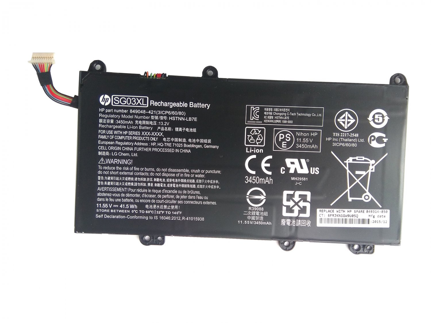 HSTNN-LB7E HP Envy 17-U108CA M7-U010DX 17-U153NR Battery