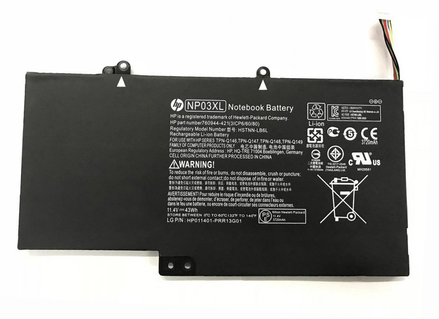 HP NP03XL Battery TPN-Q146 For Pavilion 13-A001NA 13-A001NF 13-A001NS 13-A001NX