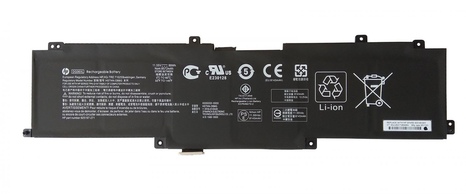 925197-271 HP DG06XL Battery For HP Omen X 17-AP017TX 17-AP018TX 17-AP019TX