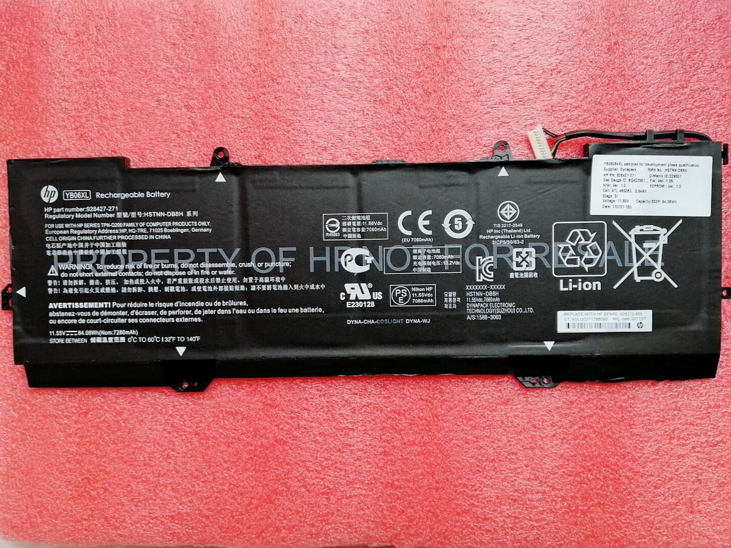 HP YB06XL Battery TPN-Q200 For HP Spectre X360 15-CH015ND 15-CH020ND