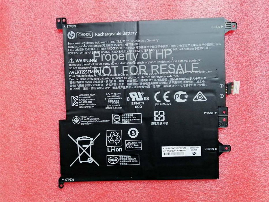 941190-1C1 HP CH04XL Battery 941617-855 For HP Chromebook X2 12-F002ND