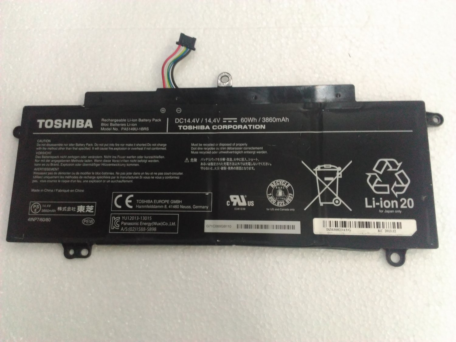 PA5149U-1BRS Battery For Toshiba Z50-A-186 Z50-A-188 Z50-A-189 Z50-A-18C