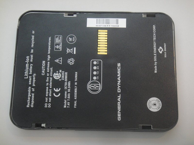 IX750-59WHR Battery For Itronix GoBook IX750 Series 7.4V 7600mAh 56.24Wh