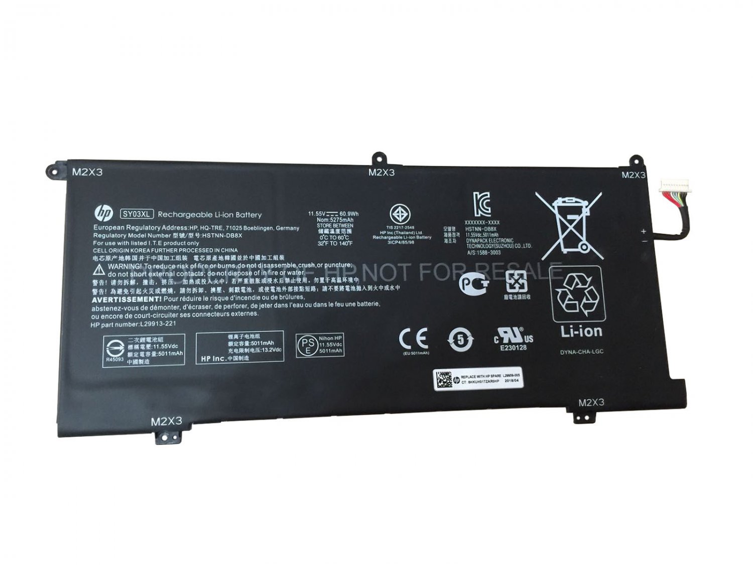 HSTNN-DB8X Battery For HP L29959-005 SY03060XL Fit Chromebook X360 14-DA0011DX