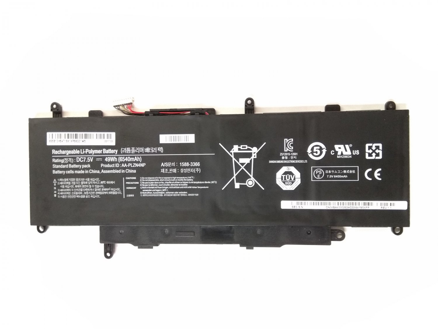 AA-PLZN4NP Battery For Samsung ATIV XE700T1C-A02FR XE700T1C-A02NL