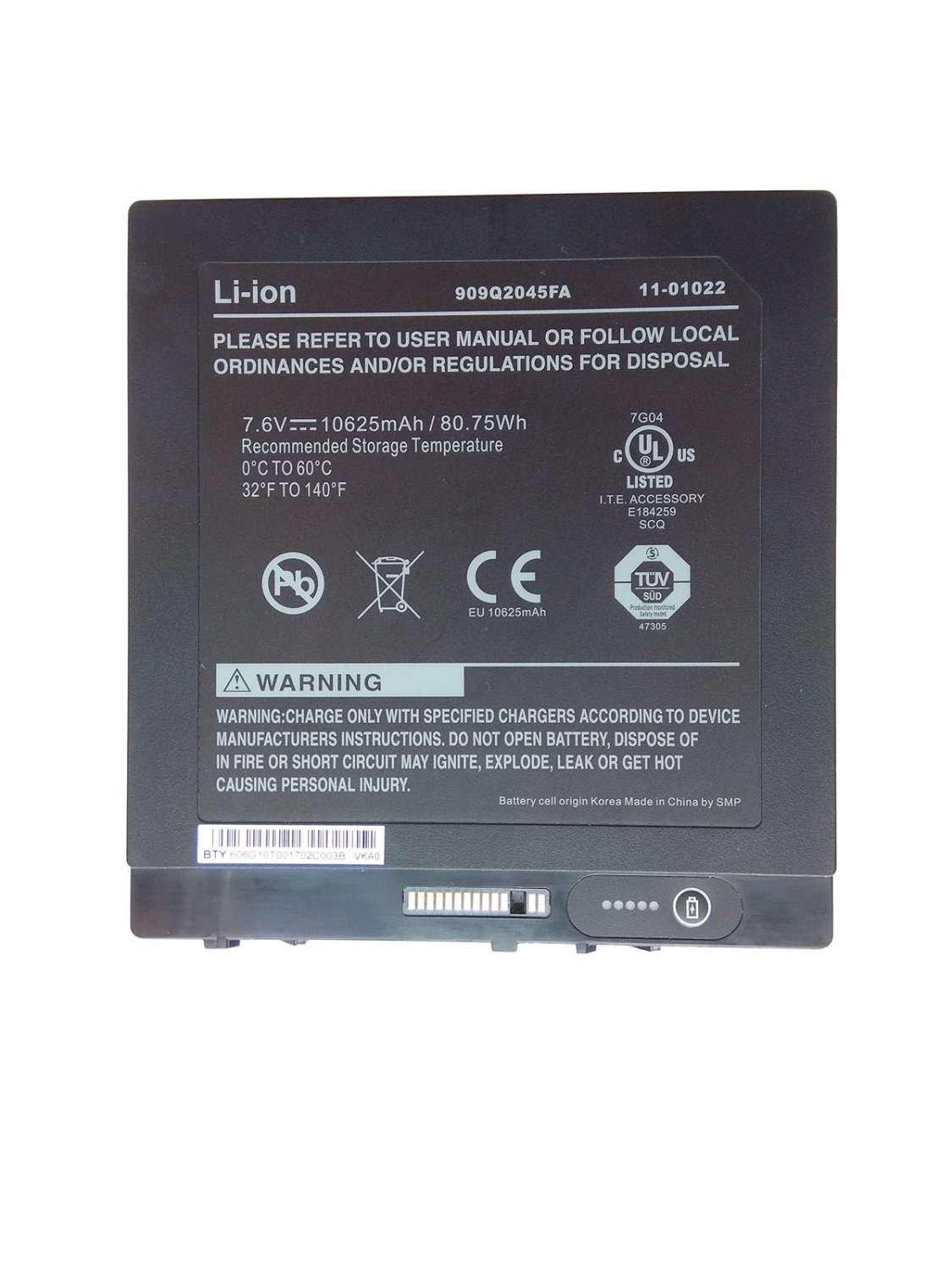 Genuine BTP-87W3 BTP-80W3 Battery for Xplore iX104C2D iX104RD XC6 DMSR 909T2021F