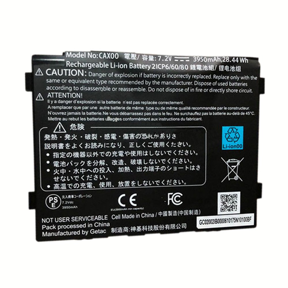 CAX00 Battery 7.2V 3950mAh 28.44Wh 2ICP6/60/80 CAXOO Rechargeable Li-ion Battery