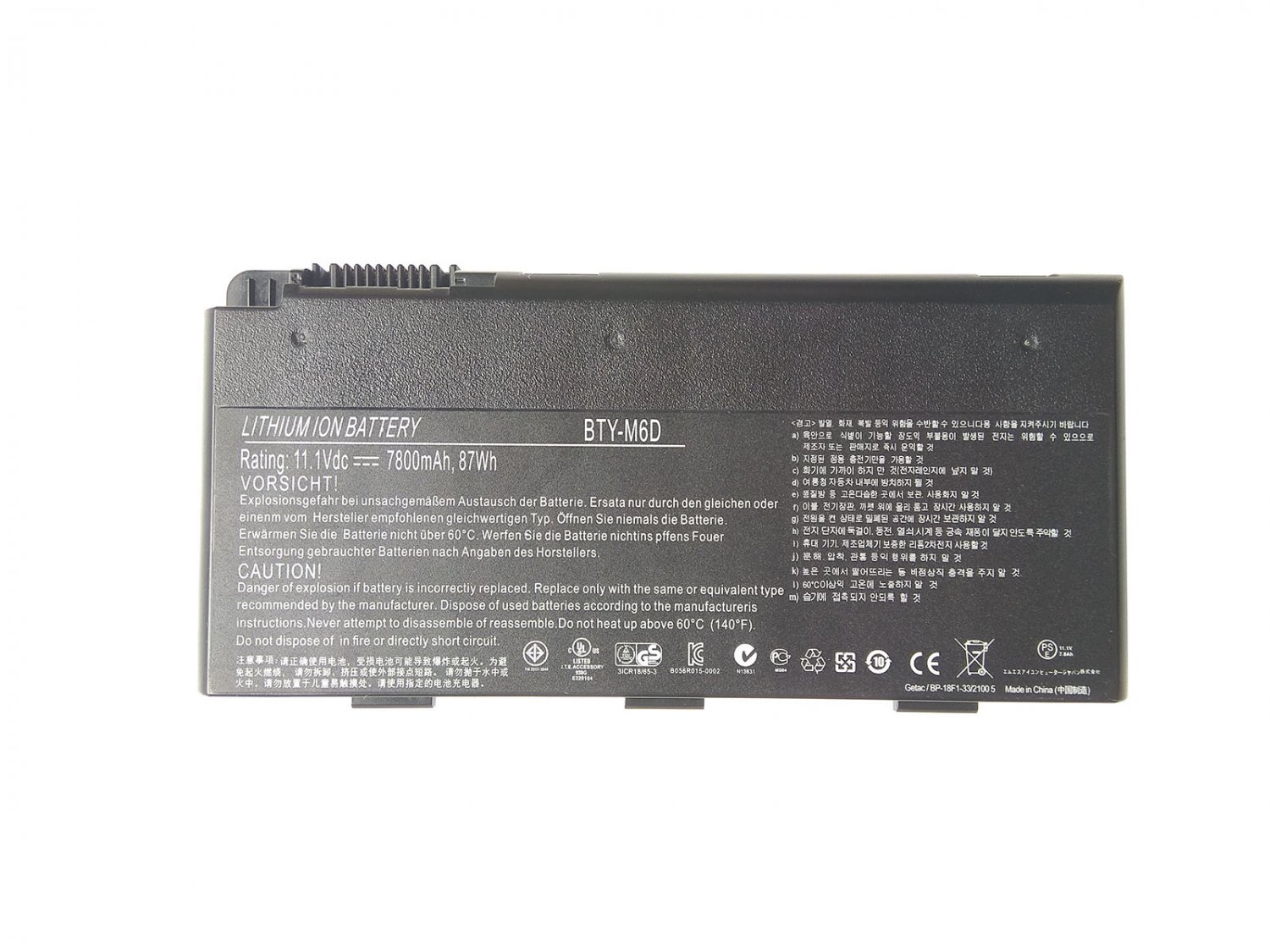 MSI BTY-M6D Battery For MSI GT683R GT780DX GT780R GX660D GX660R GX780DX GX780R