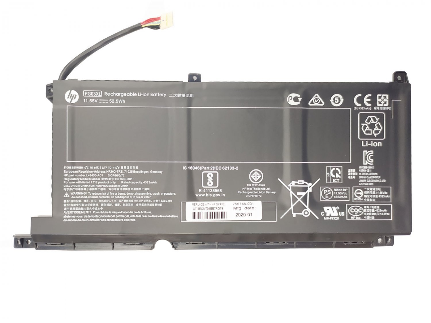 HP Pavilion 15-DK0015NM 15-DK0015NO 15-DK0015NT 15-DK0016NM 15-DK0016NO Battery