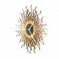 Medusa copper L - contemporary wooden wall clock