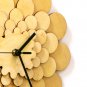 Dahlia - unique stylish wooden wall clock, wall art