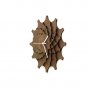 Cogwheel walnut - unique stylish wall clock made of wood, a piece of wall art