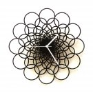Rings L - large size unique contemporary wooden wall clock