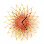 Fireworks II - large stylish wooden wall clock, sunburst clock, sunflower clock