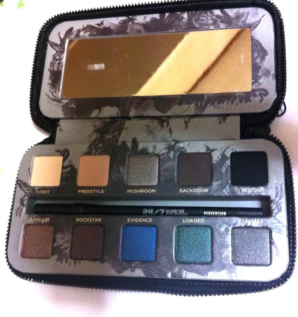 URBAN DECAY SMOKED EYESHADOW PALETTE W PERVERSION 24/7 EYELINER